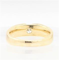 MagicGlo 14K Solid Yellow Gold 8.67g .50 CT Diamond Solitaire Ring Size-9.25